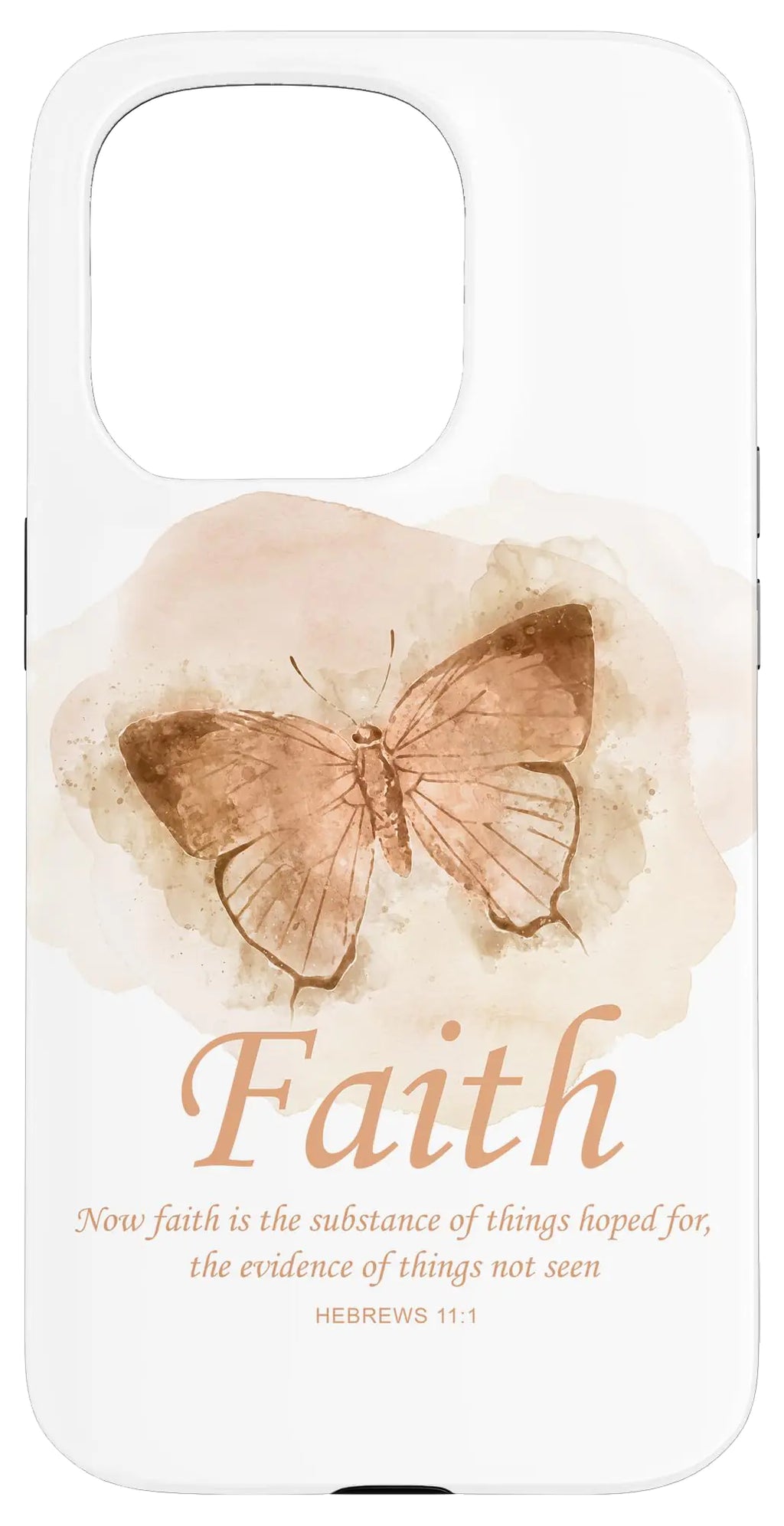 iPhone 15 Pro Faith Bible Verse: Women’s Christian Hebrews 11:1 Quote Case