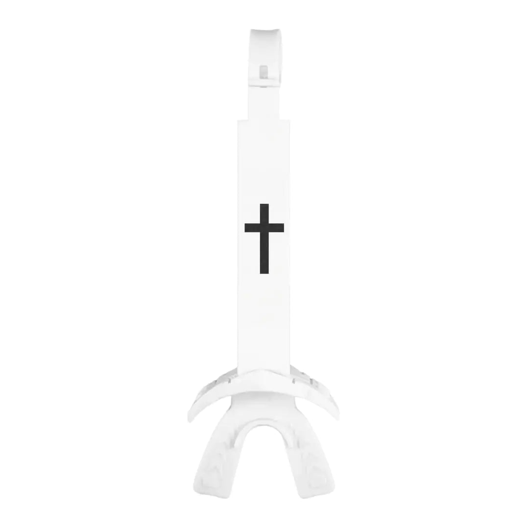 Faith Cross White X Football Mouthguard